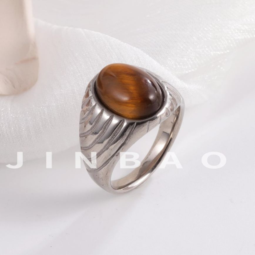 Retro Gemstone Inlaid Rings Men's Fashion Trendy Accessories | BL1081