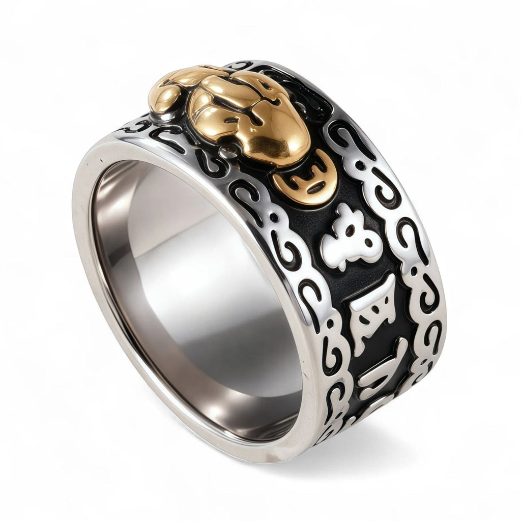 Feng Shui Pixiu Good Luck And Wealth Unisex Stainless Steel Ring丨CQSDZ-1