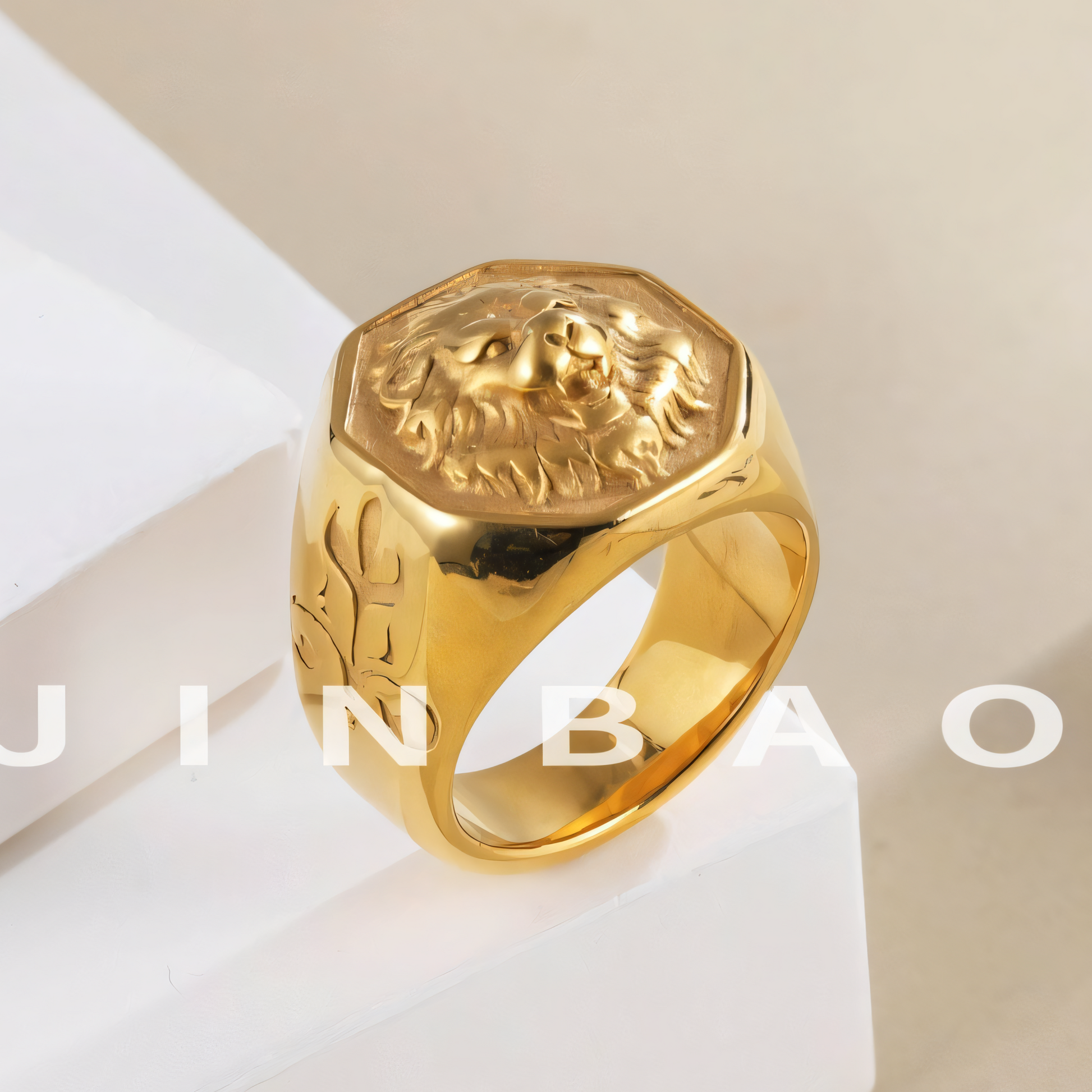 Lion Head Stainless Steel Ring Men's Vintage Fashion Jewelry | G00815