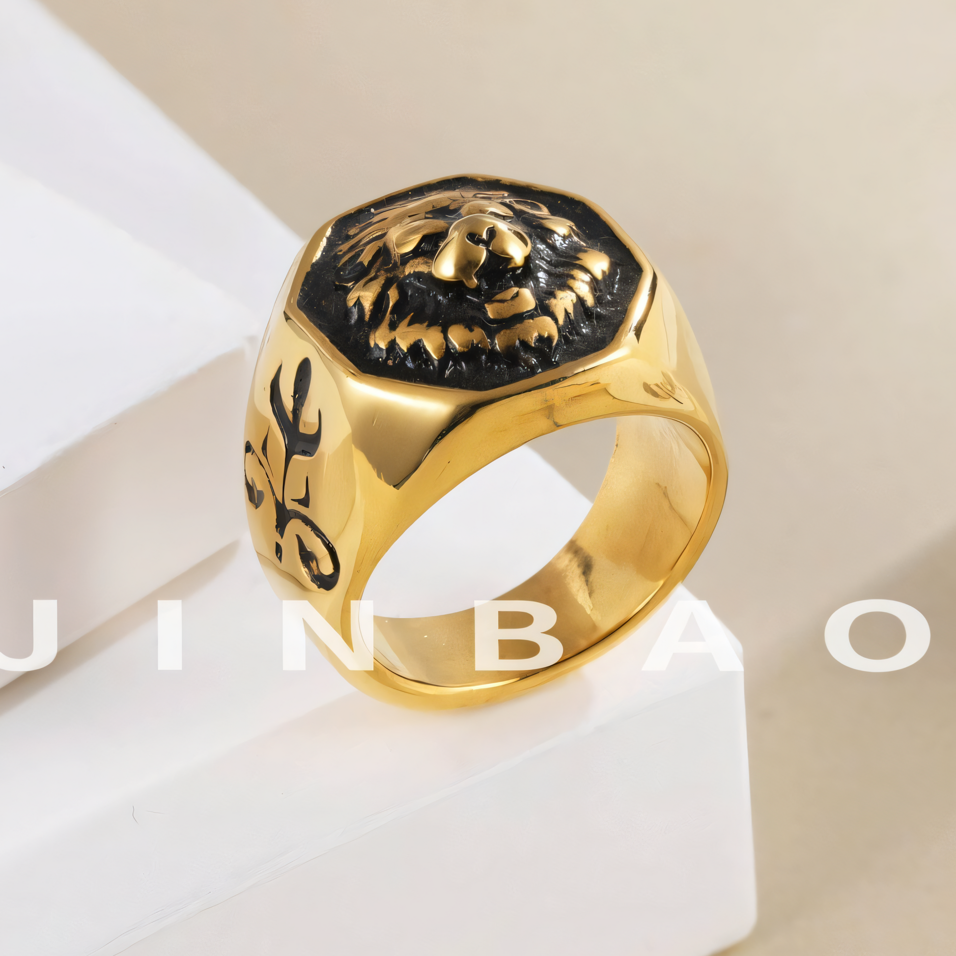 Lion Head Stainless Steel Ring Men's Vintage Fashion Jewelry | G00815
