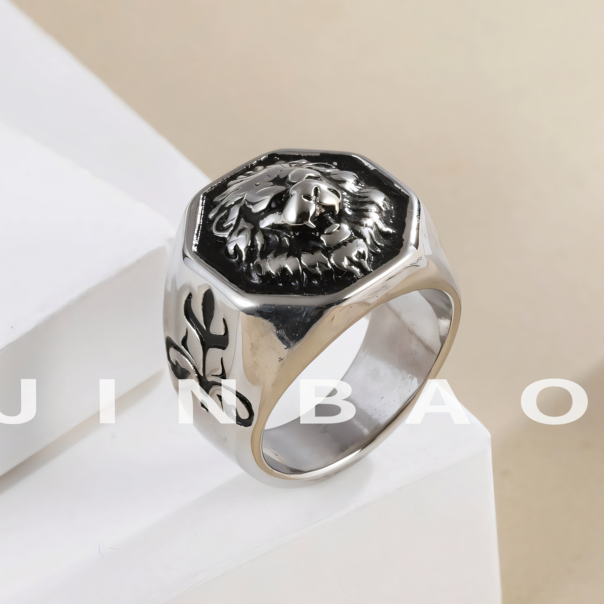 Lion Head Stainless Steel Ring Men's Vintage Fashion Jewelry | G00815