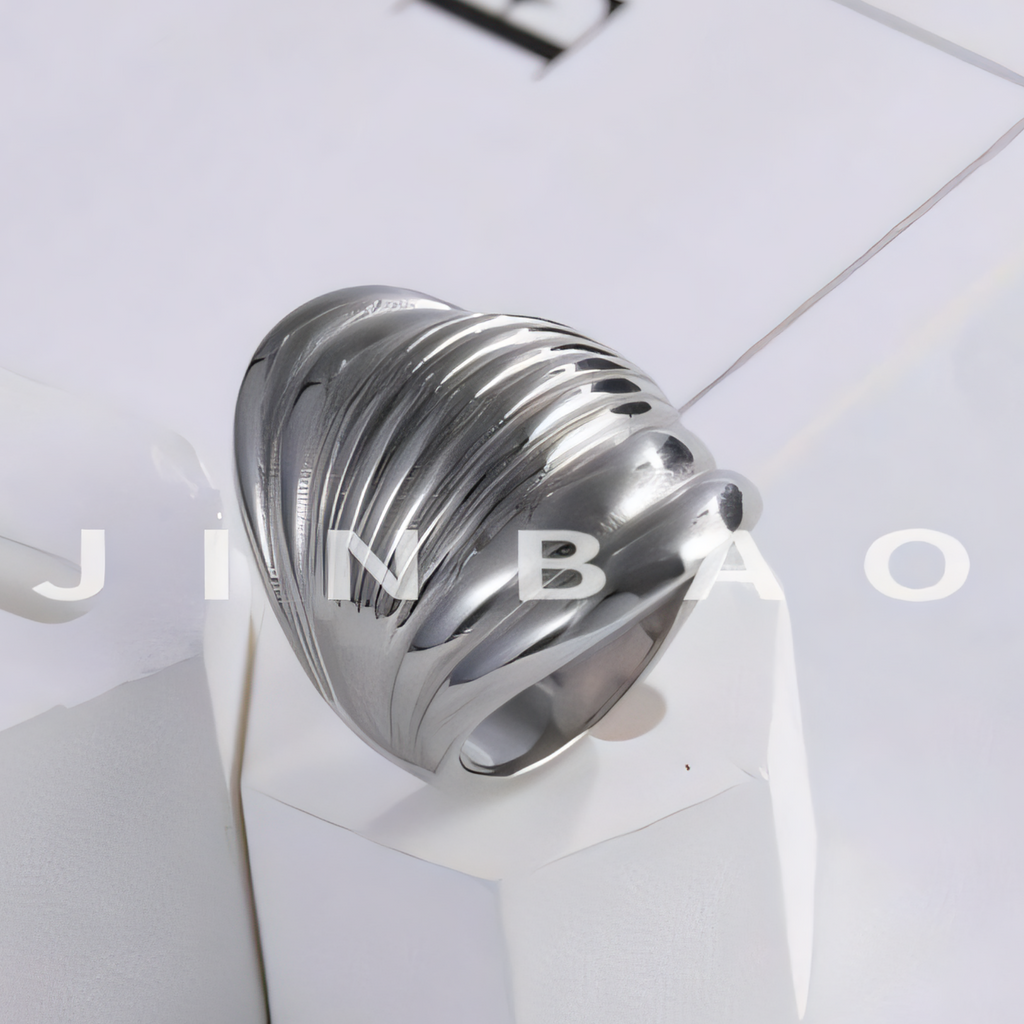 Luxury Plated Stainless Steel Fashion Ring for Women | G002814