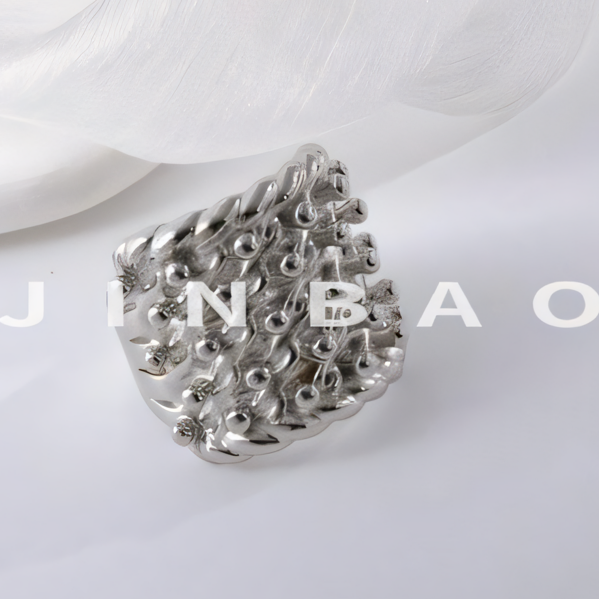 Luxury Textured Ring Stainless Steel Chunky Design Fashion Ring for Women | G002121