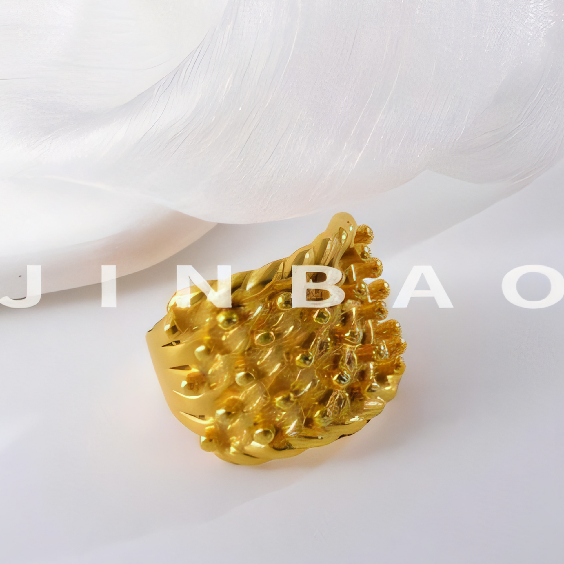 Luxury Textured Ring Stainless Steel Chunky Design Fashion Ring for Women | G002121