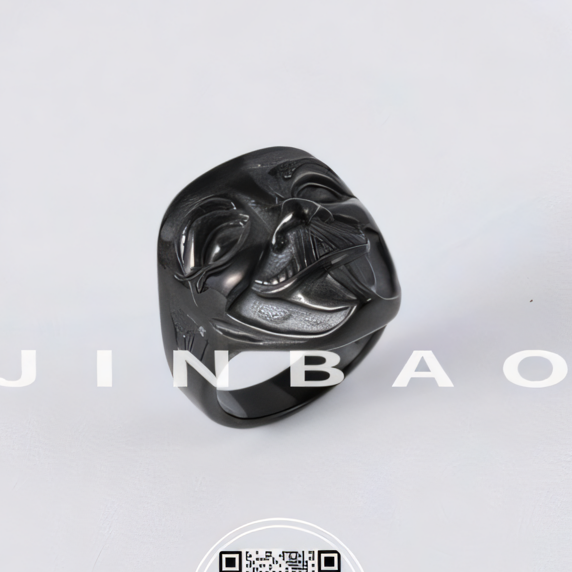 Mask Shaped Stainless Steel Ring Classic Styles for Men | DZ154
