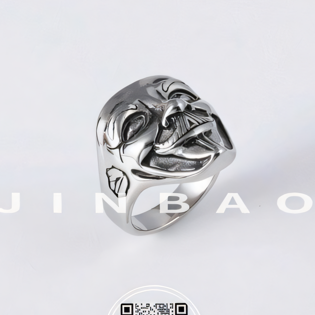 Mask Shaped Stainless Steel Ring Classic Styles for Men | DZ154