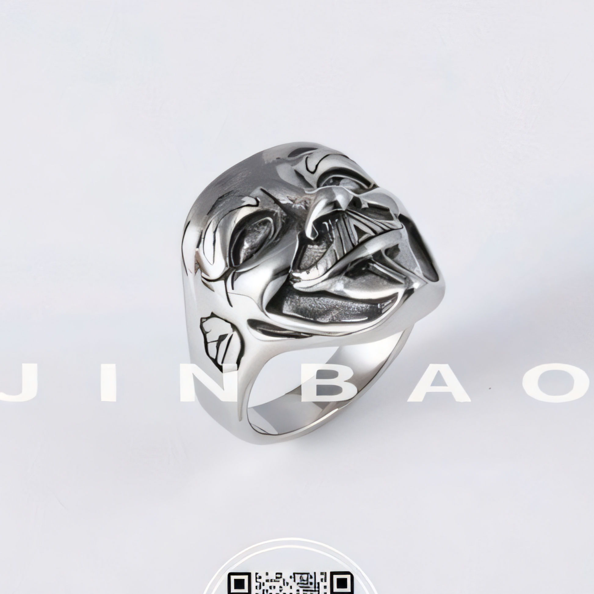 Mask Shaped Stainless Steel Ring Classic Styles for Men | DZ154