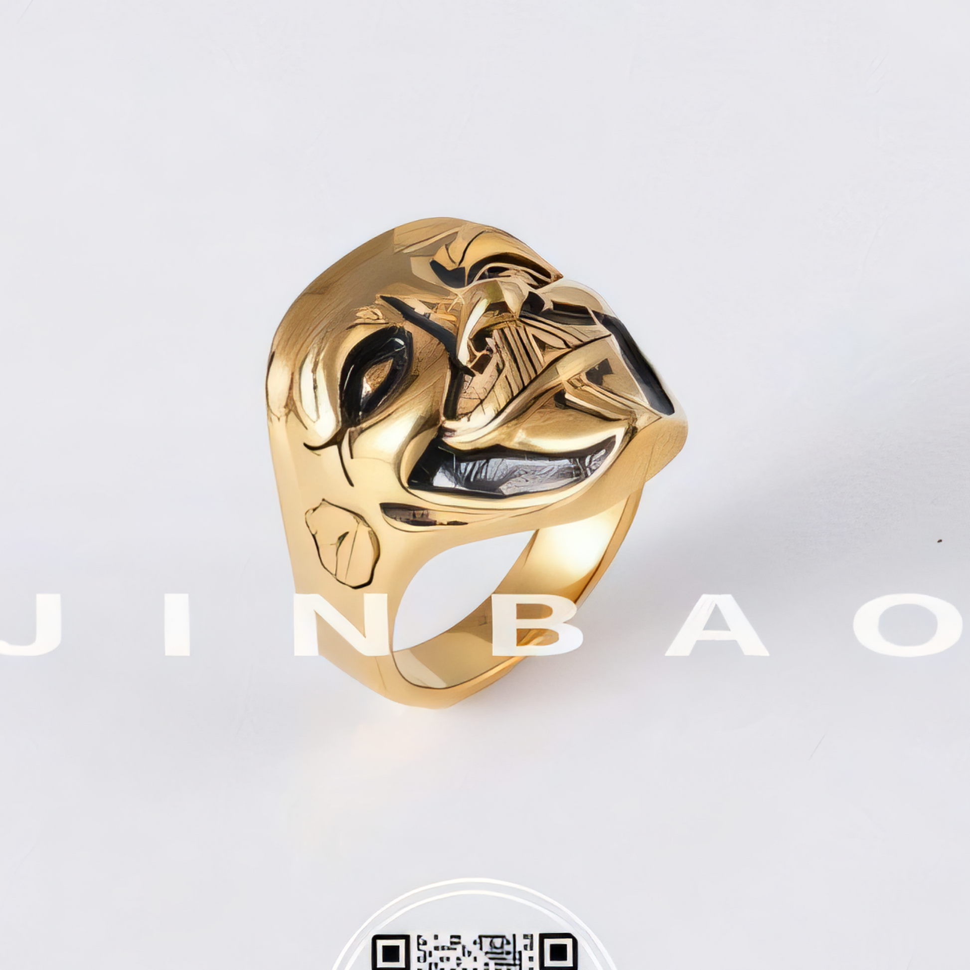 Mask Shaped Stainless Steel Ring Classic Styles for Men | DZ154