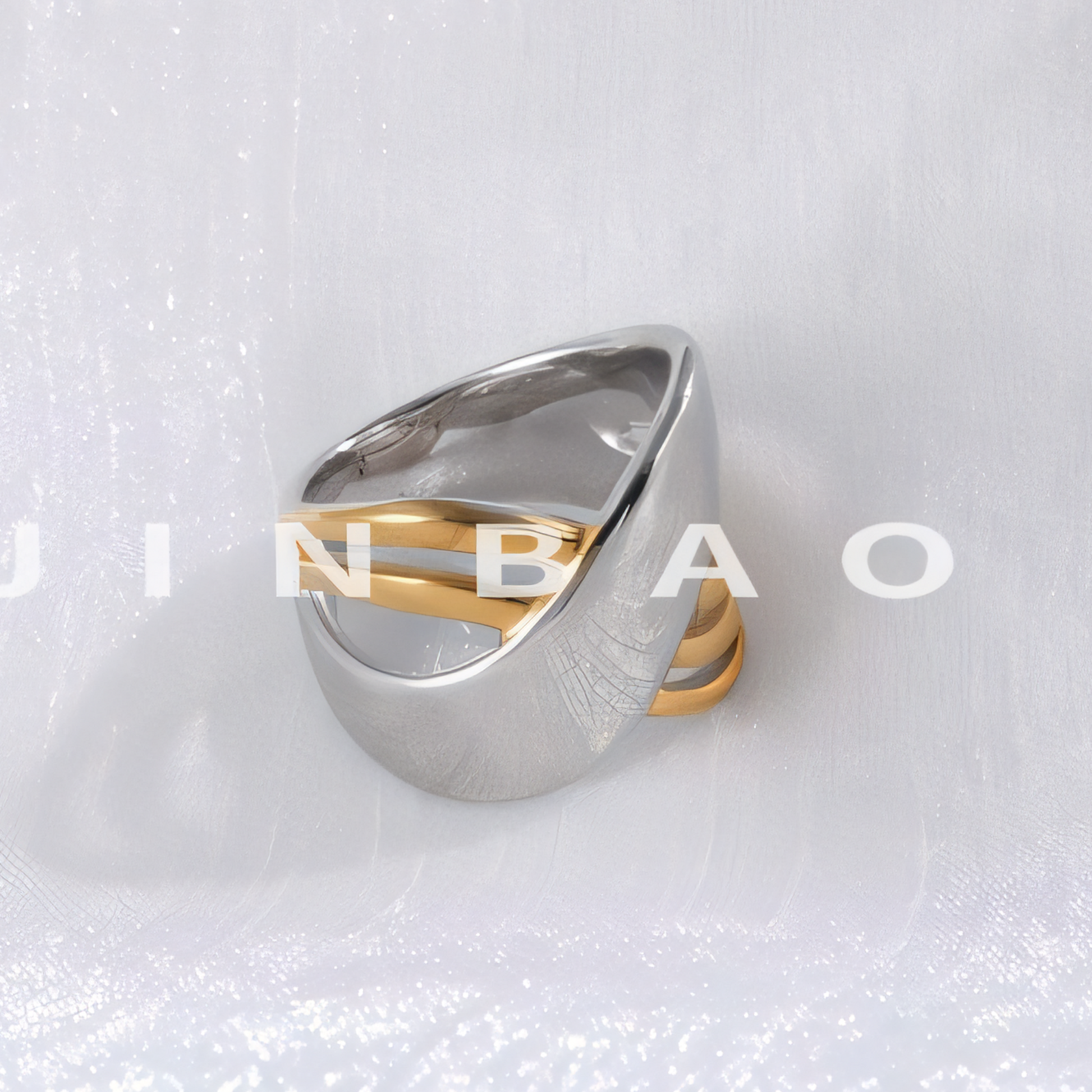 Minimalist Interwoven Design Ring Women's Stainless Steel Ring | ML0146