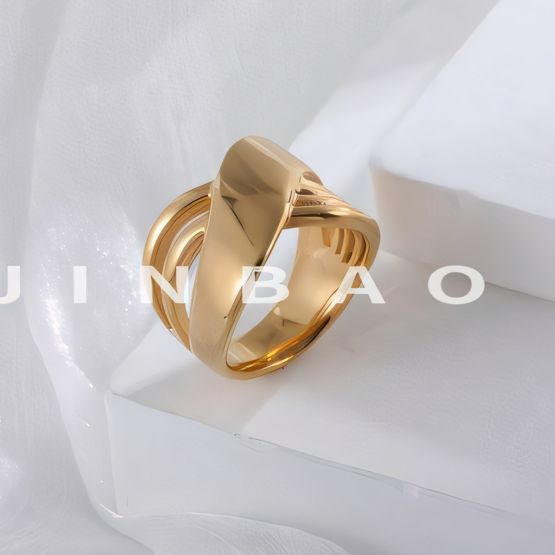 Minimalist Interwoven Design Ring Women's Stainless Steel Ring | ML0146