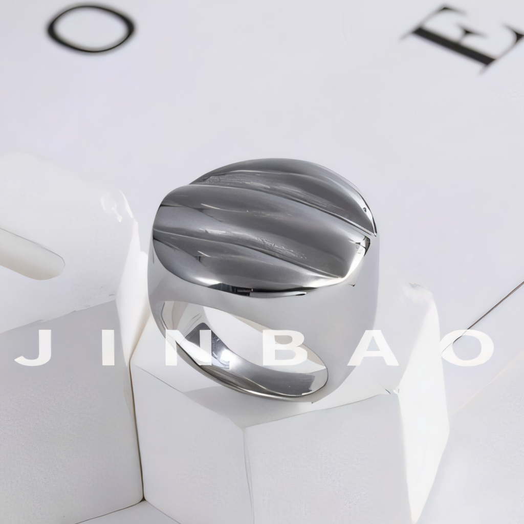 Minimalist Metallic Striped Ring Fashion Forward Style Women Ring | ML033