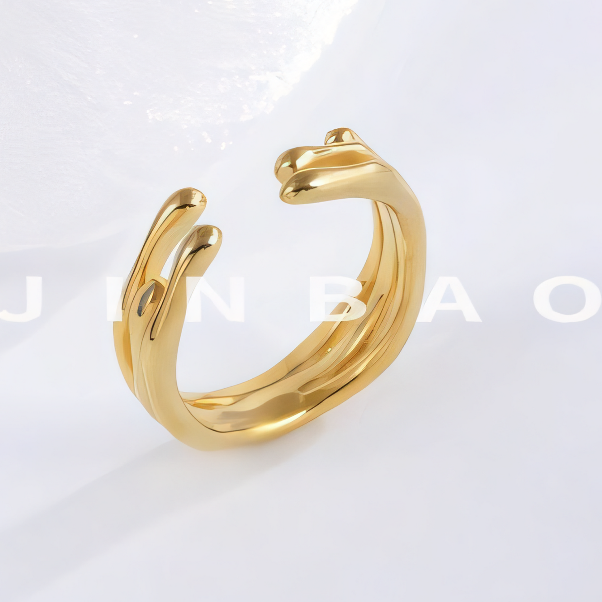 Minimalist Open Cuff Ring Stainless Steel Sleek Design for Women | N001381