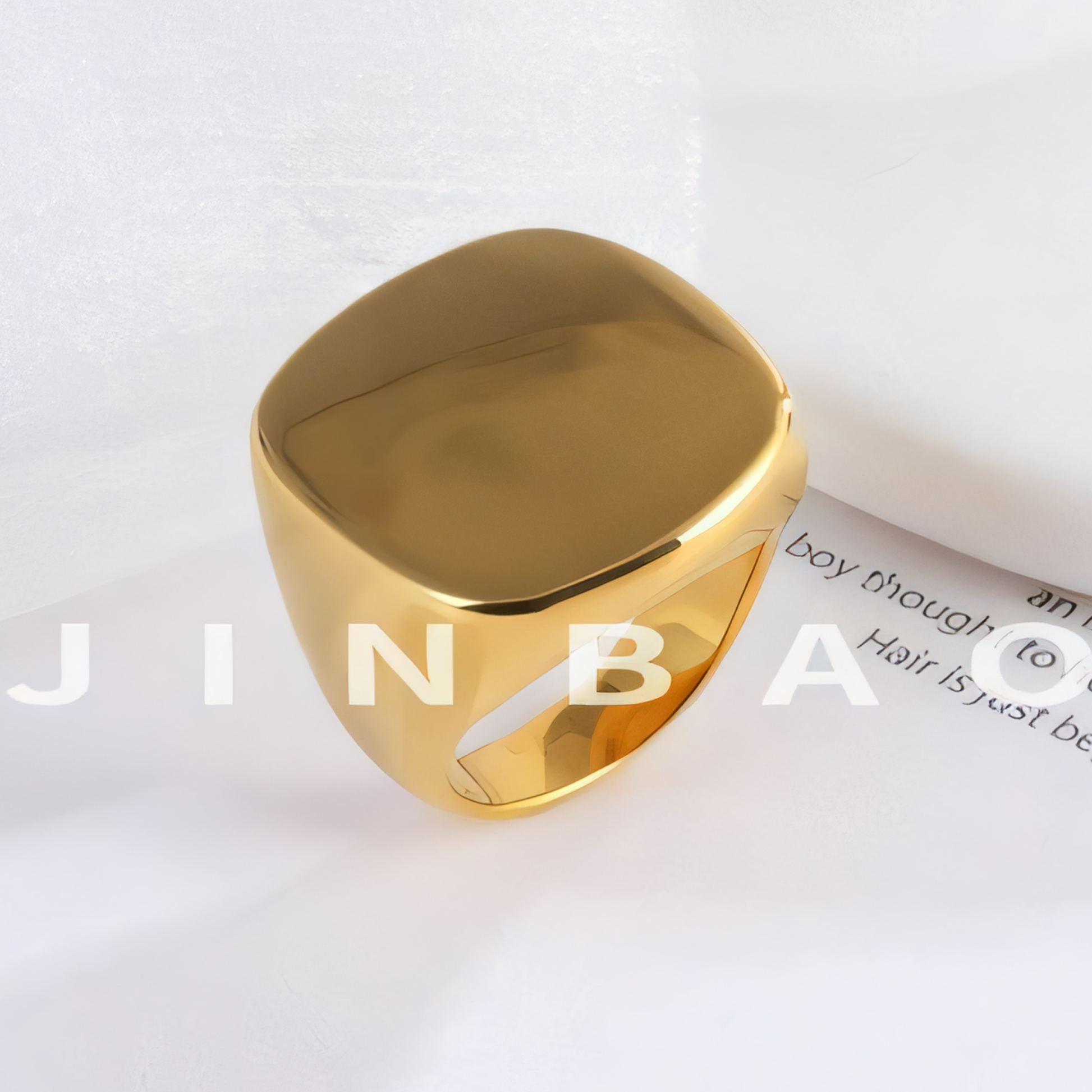 Minimalist Square Stainless Steel Ring for Men | ML080