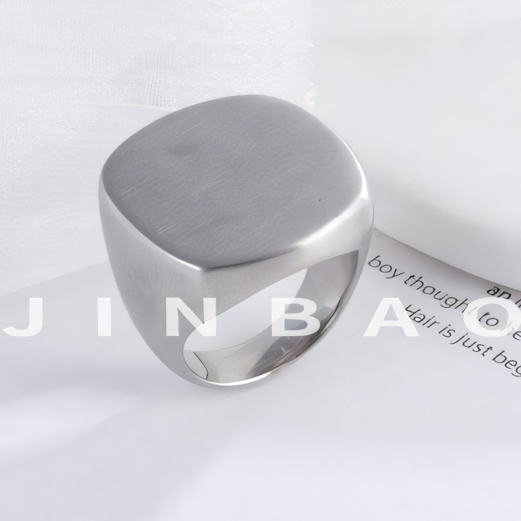 Minimalist Square Stainless Steel Ring for Men | ML080