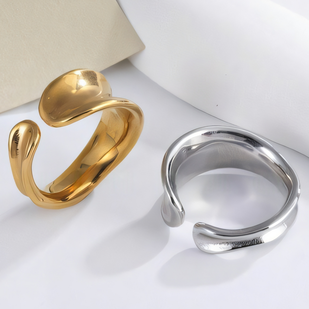 Minimalist Stainless Steel Open Loop Ring Classic Fashion for Women | G004492