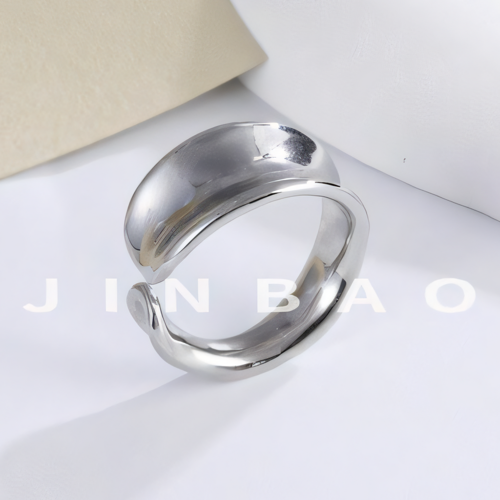 Minimalist Stainless Steel Open Loop Ring Classic Fashion for Women | G004492
