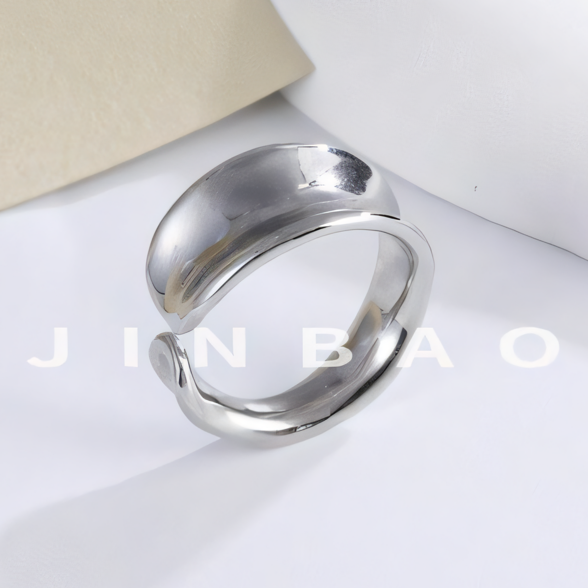 Minimalist Stainless Steel Open Loop Ring Classic Fashion for Women | G004492