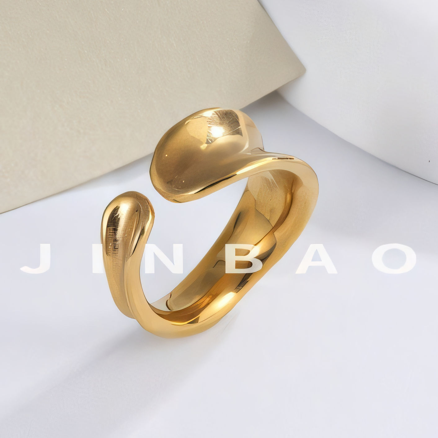 Minimalist Stainless Steel Open Loop Ring Classic Fashion for Women | G004492