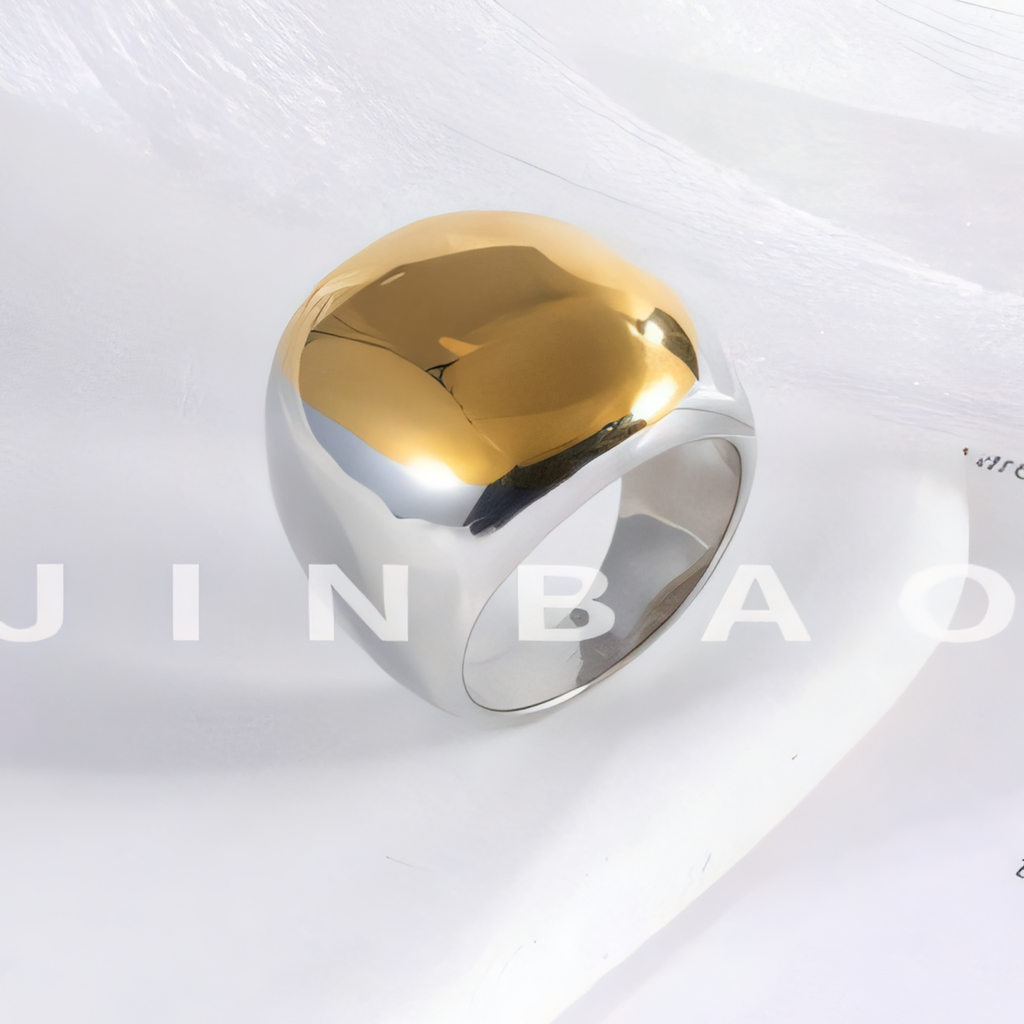 Minimalist Stainless Steel Smooth Dome Ring Classic Fashion Unisex Ring | ML048