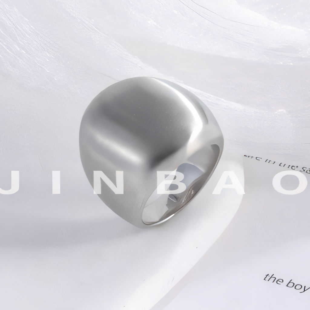Minimalist Stainless Steel Smooth Dome Ring Classic Fashion Unisex Ring | ML048