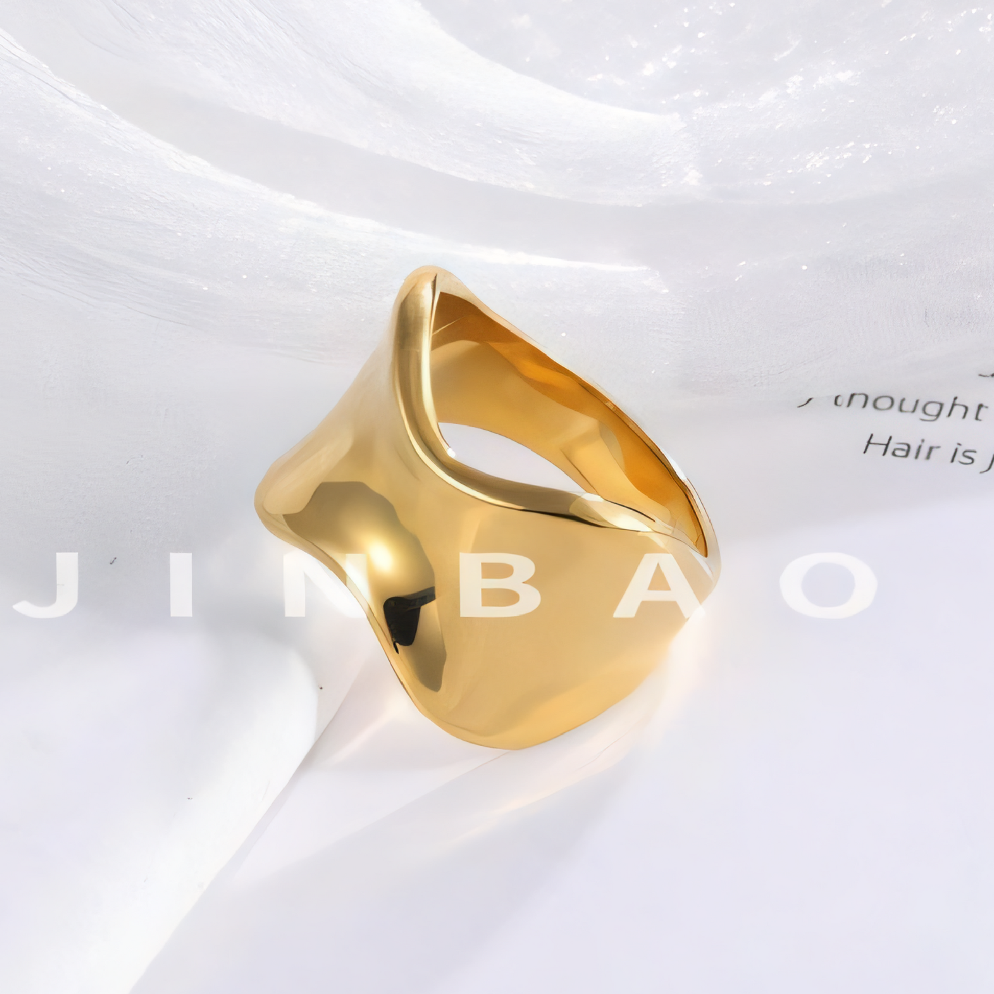 Minimalist Streamlined Stainless Steel Ring Golden and Silver Styles Unisex | ML0100