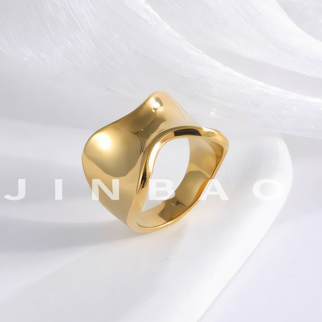 Minimalist Streamlined Stainless Steel Ring Golden and Silver Styles Unisex | ML0100