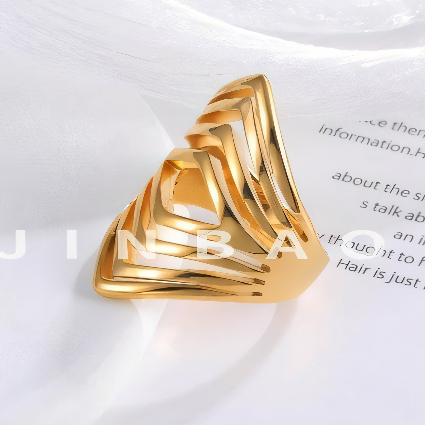 Minimalist Stripe Stainless Steel Ring Golden and Silver Design for Women | DZ448