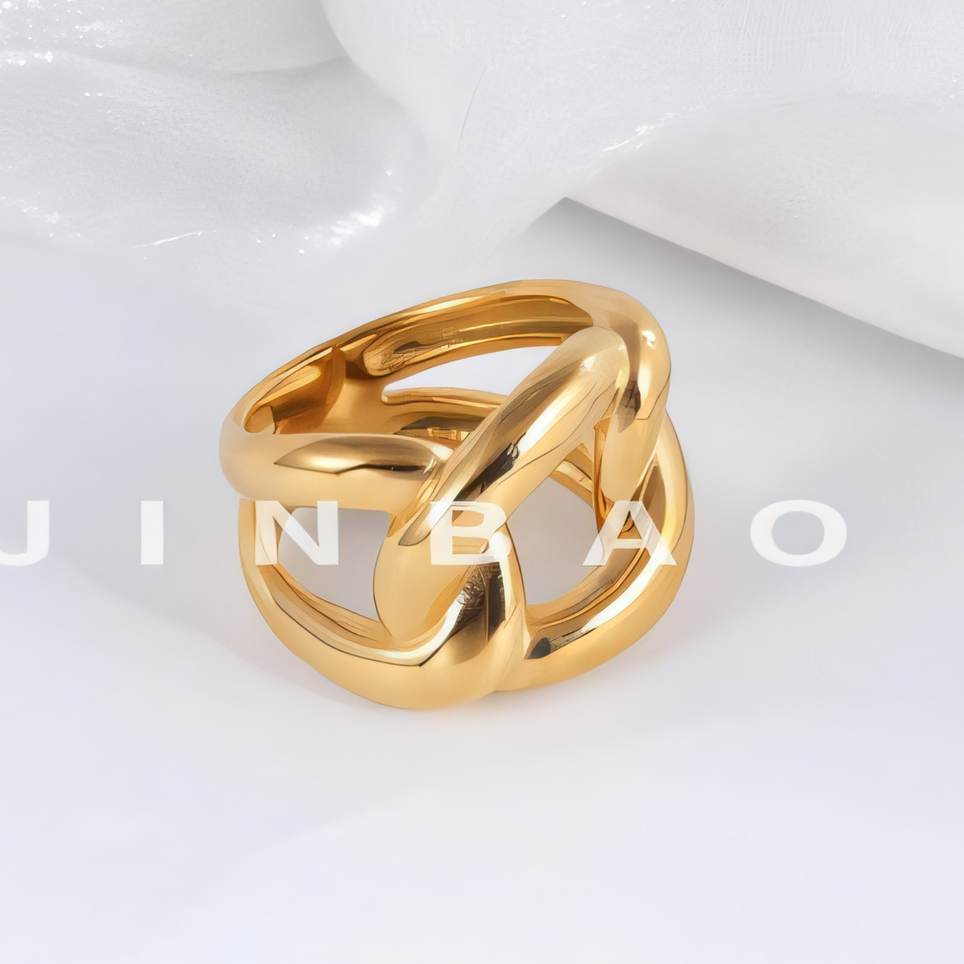 Minimalist Twisted Knot Stainless Steel Ring Vintage Style Unisex Ring | N003231