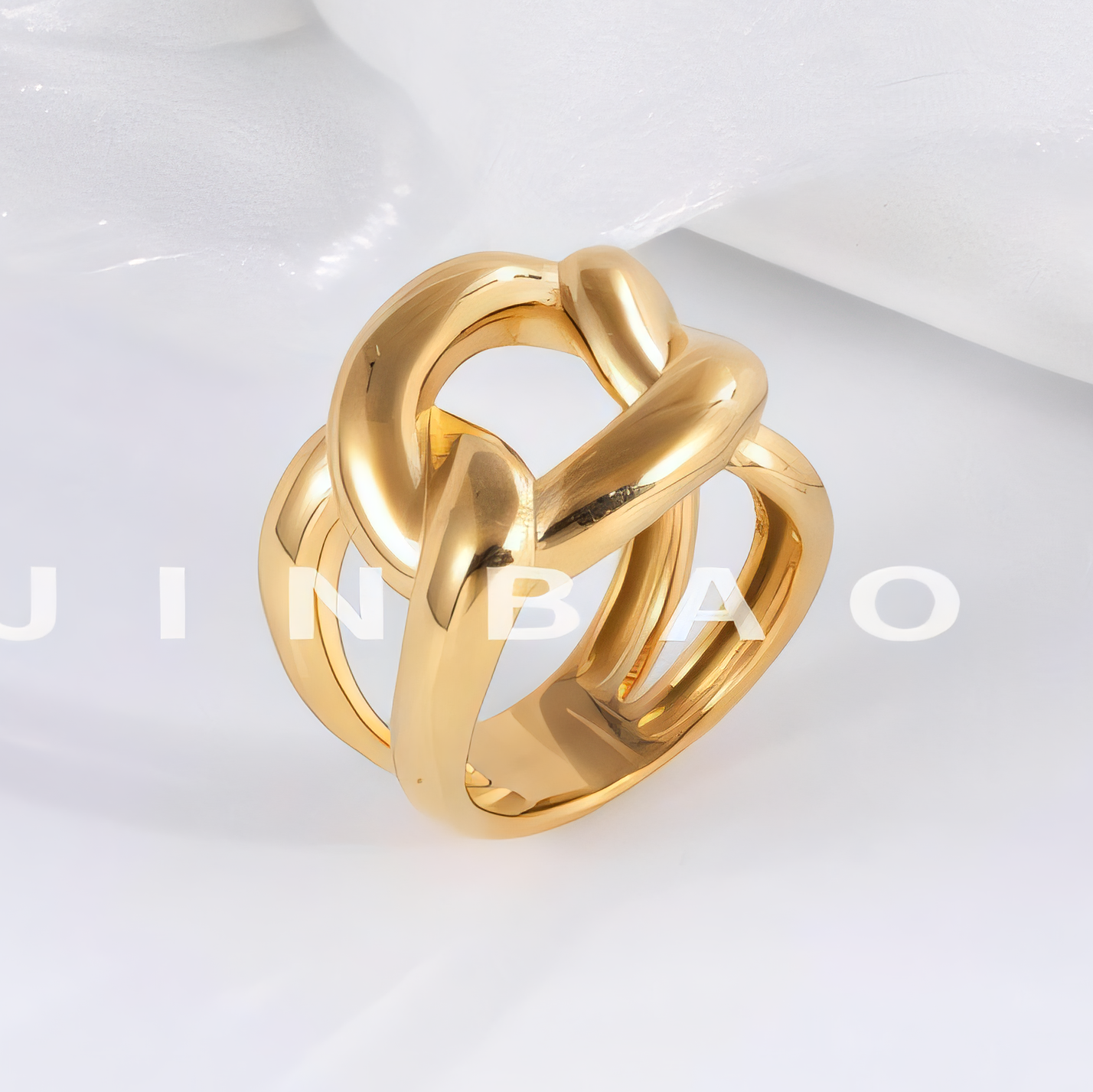 Minimalist Twisted Knot Stainless Steel Ring Vintage Style Unisex Ring | N003231