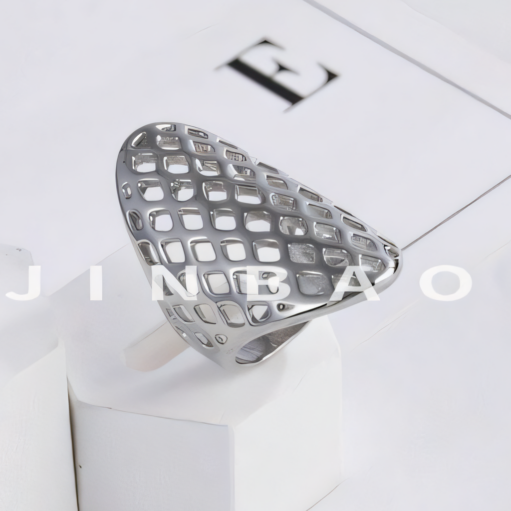 Minimalist Vintage Hollow Honeycomb Ring for Women | G003993