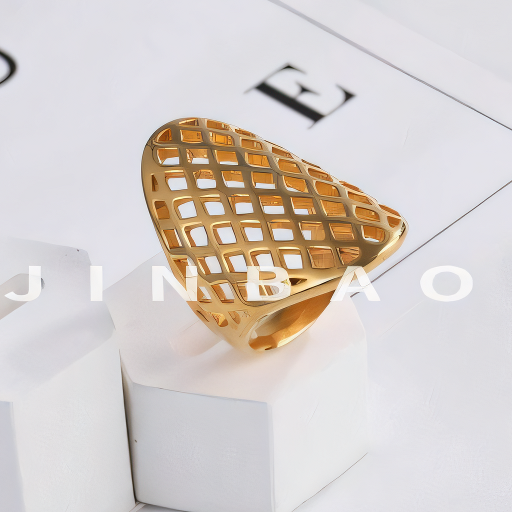 Minimalist Vintage Hollow Honeycomb Ring for Women | G003993