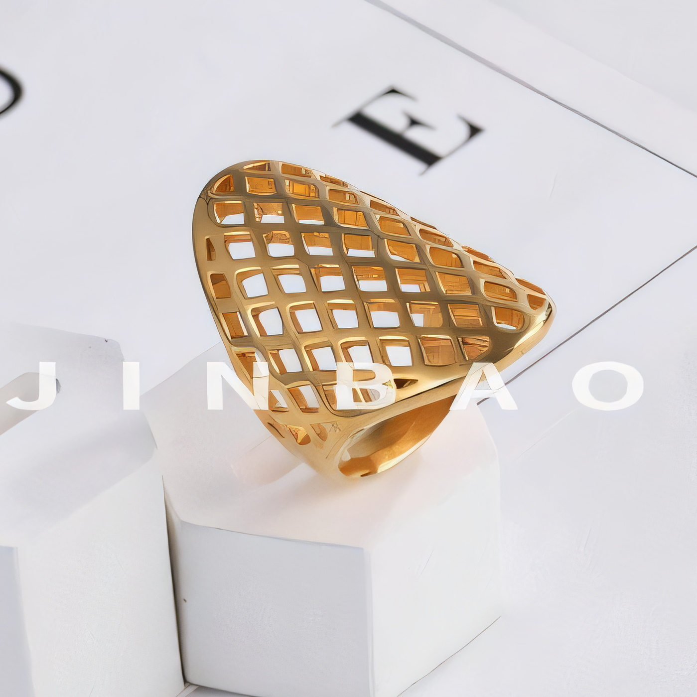 Minimalist Vintage Hollow Honeycomb Ring for Women | G003993