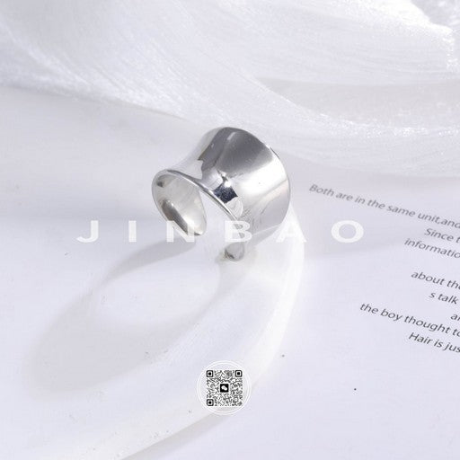 【单款-2】Minimalist Wide Band Stainless Steel Ring for Women | G00731