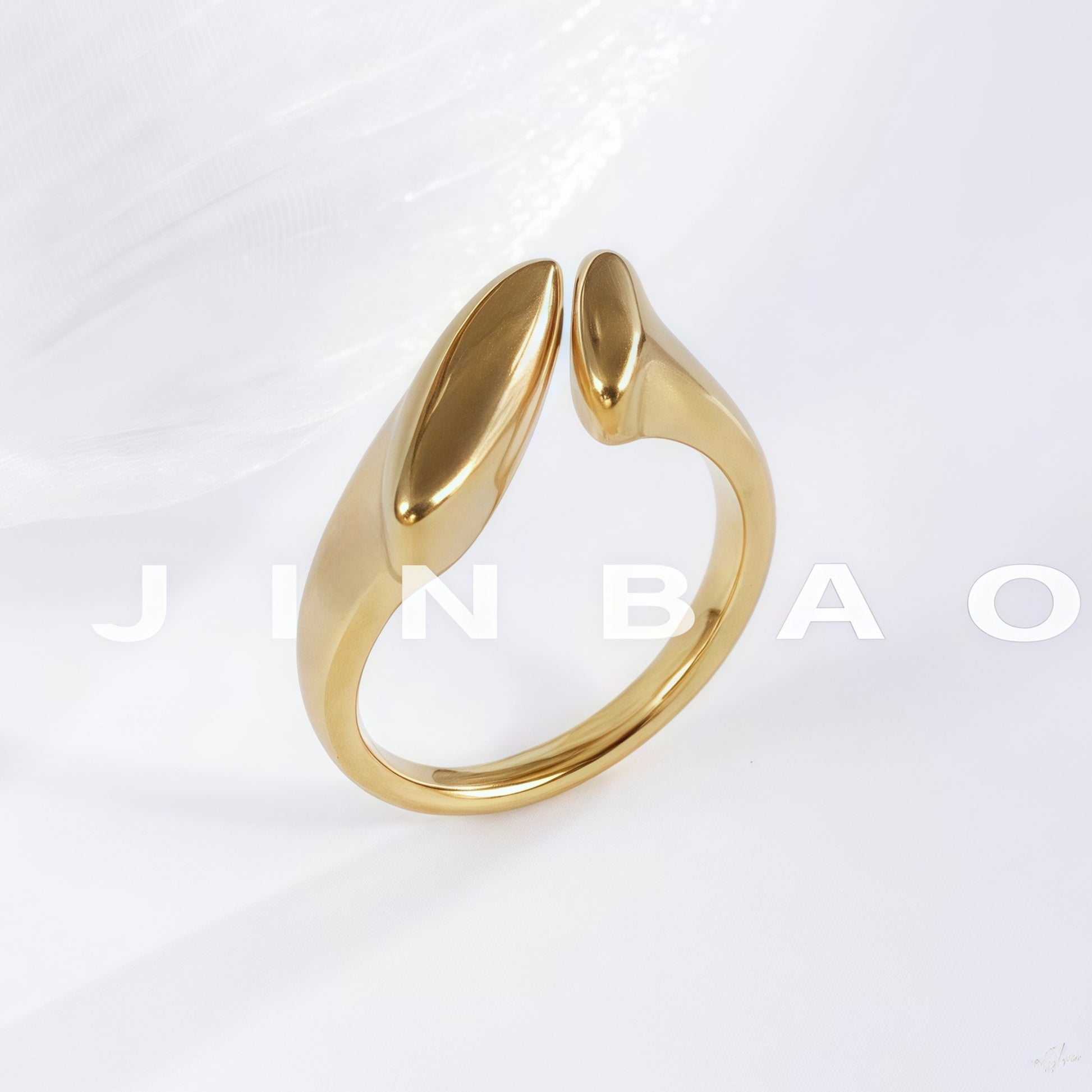 Modern Creative Stainless Steel Split Ring Women's Ring | N001047