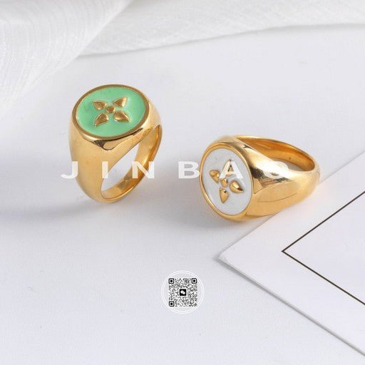 Modern Gold Flower Design Ring Simple and Fashionable for Women | G00959