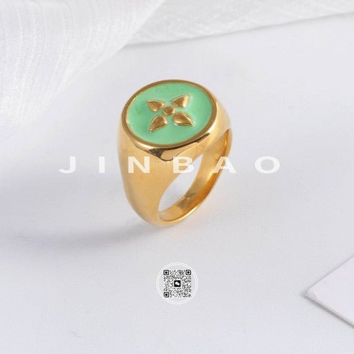 Modern Gold Flower Design Ring Simple and Fashionable for Women | G00959