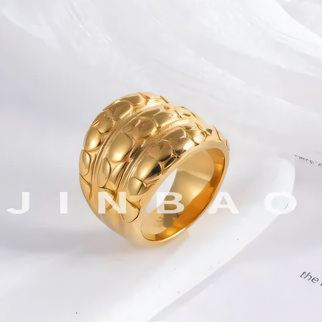 Modern Layered Texture Design Ring Simple and Fashionable for Women | ML0105