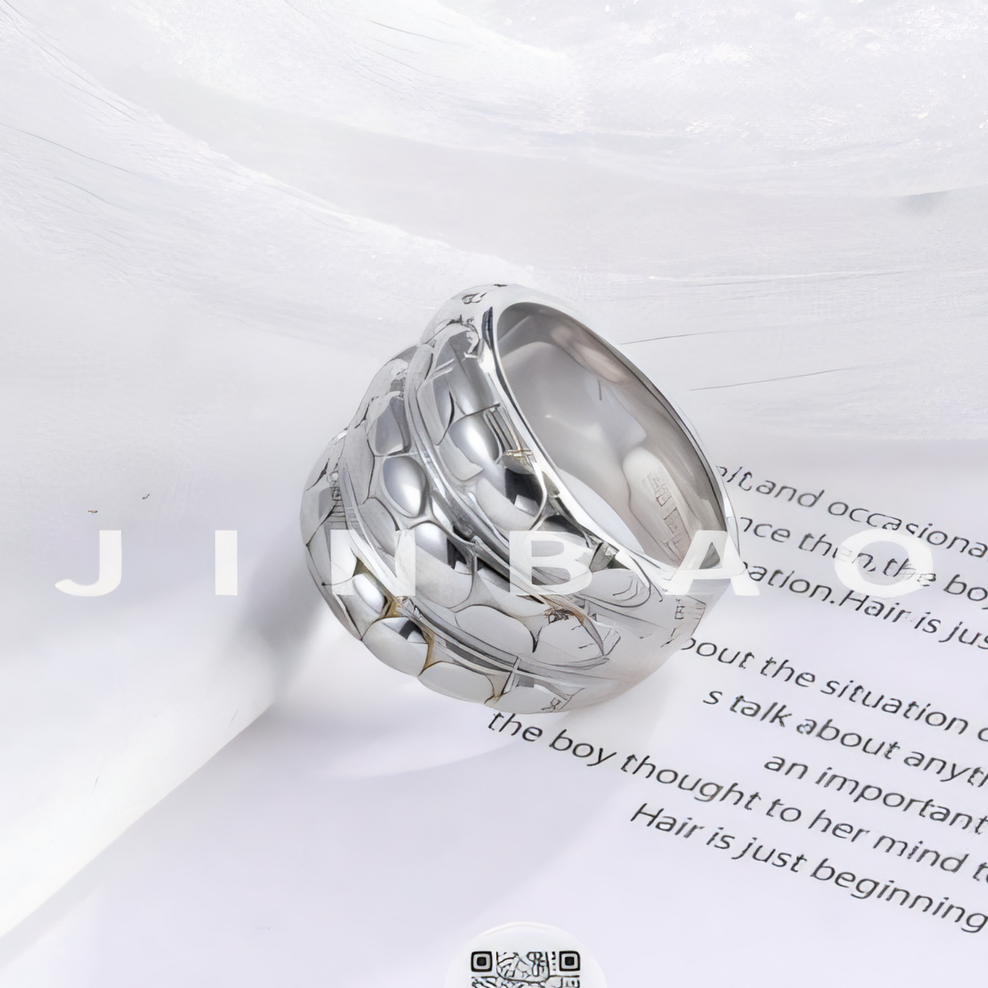 Modern Layered Texture Design Ring Simple and Fashionable for Women | ML0105