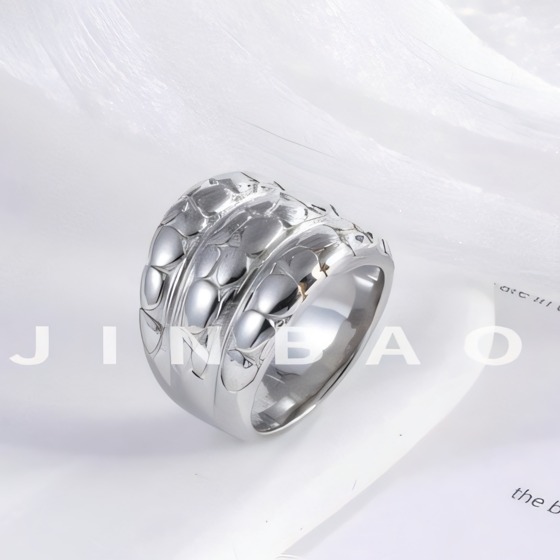 Modern Layered Texture Design Ring Simple and Fashionable for Women | ML0105