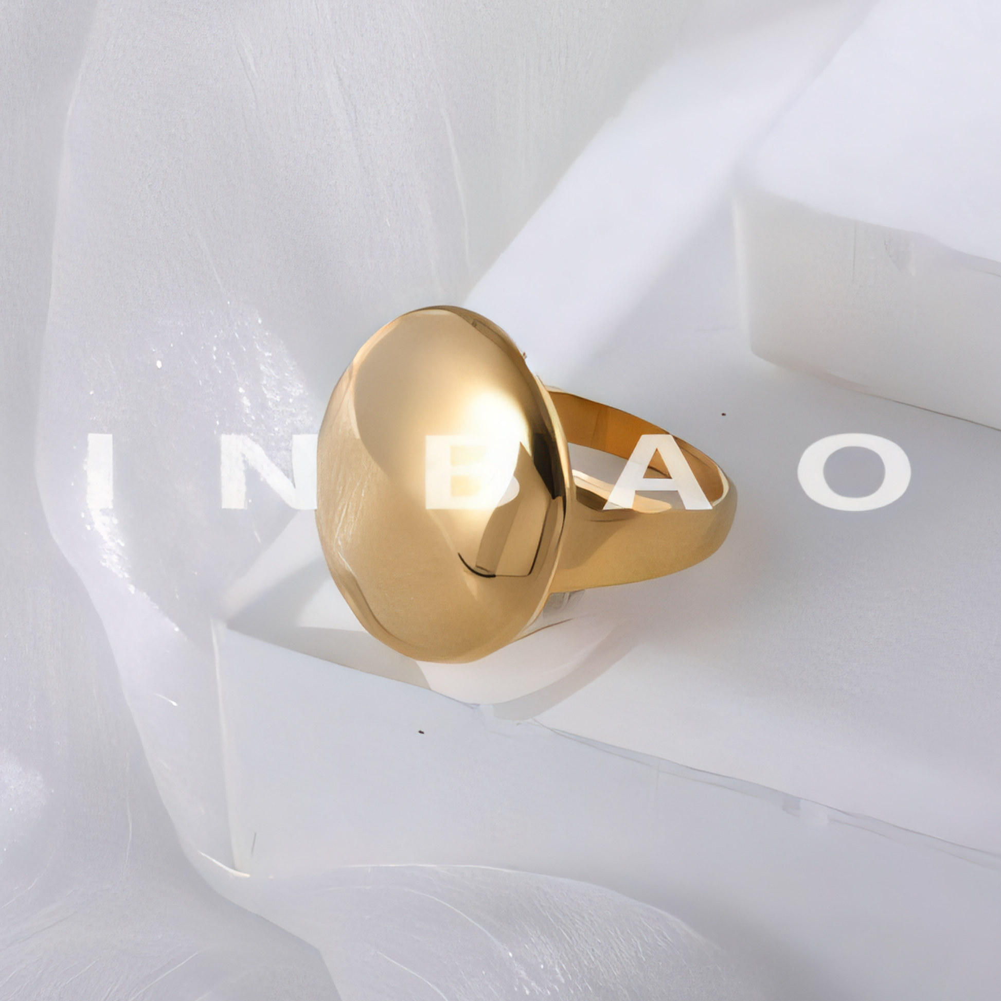 Modern Minimalist Round Ring Women's Fashion Two-Tone Gold & Silver Ring | ML049