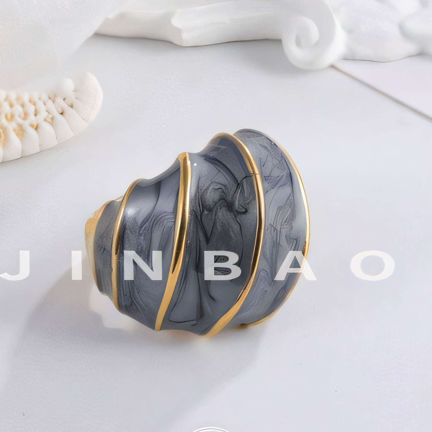 Modern Spiral Shape Stainless Steel Ring Women's Light Luxury Design | G004483