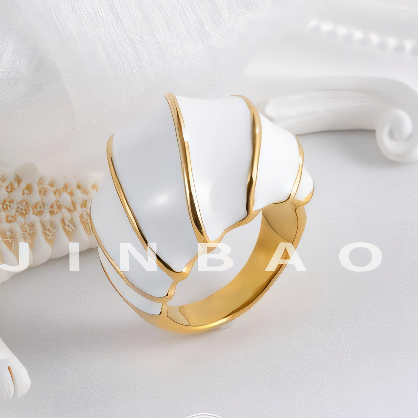 Modern Spiral Shape Stainless Steel Ring Women's Light Luxury Design | G004483