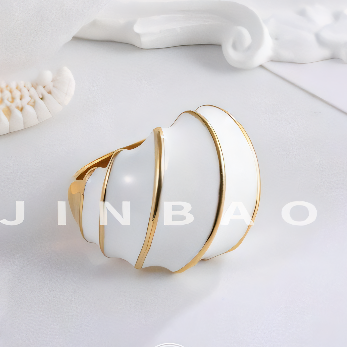 Modern Spiral Shape Stainless Steel Ring Women's Light Luxury Design | G004483