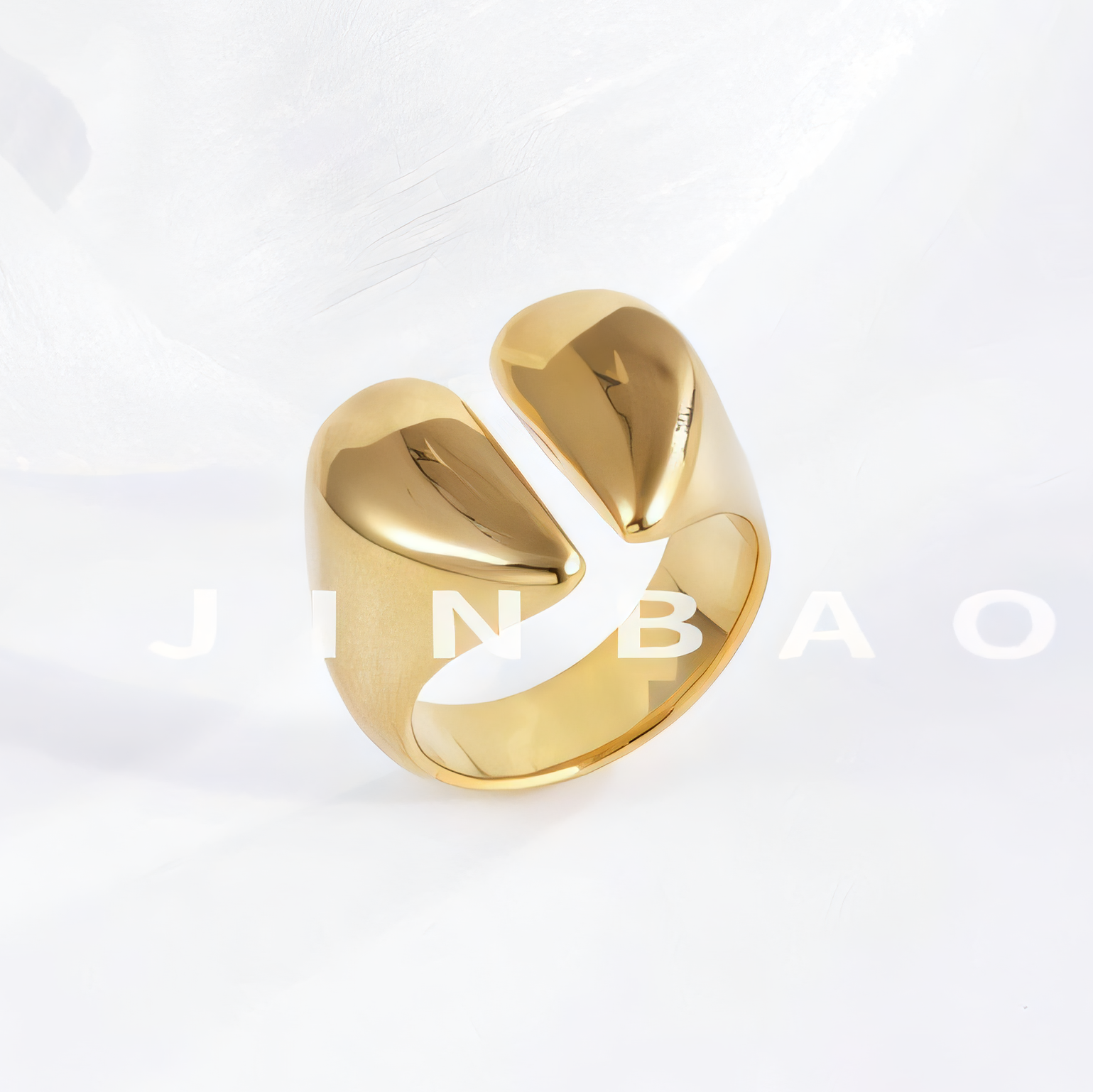 Modern Split Stainless Steel Ring Stylish Design for Women | G004037