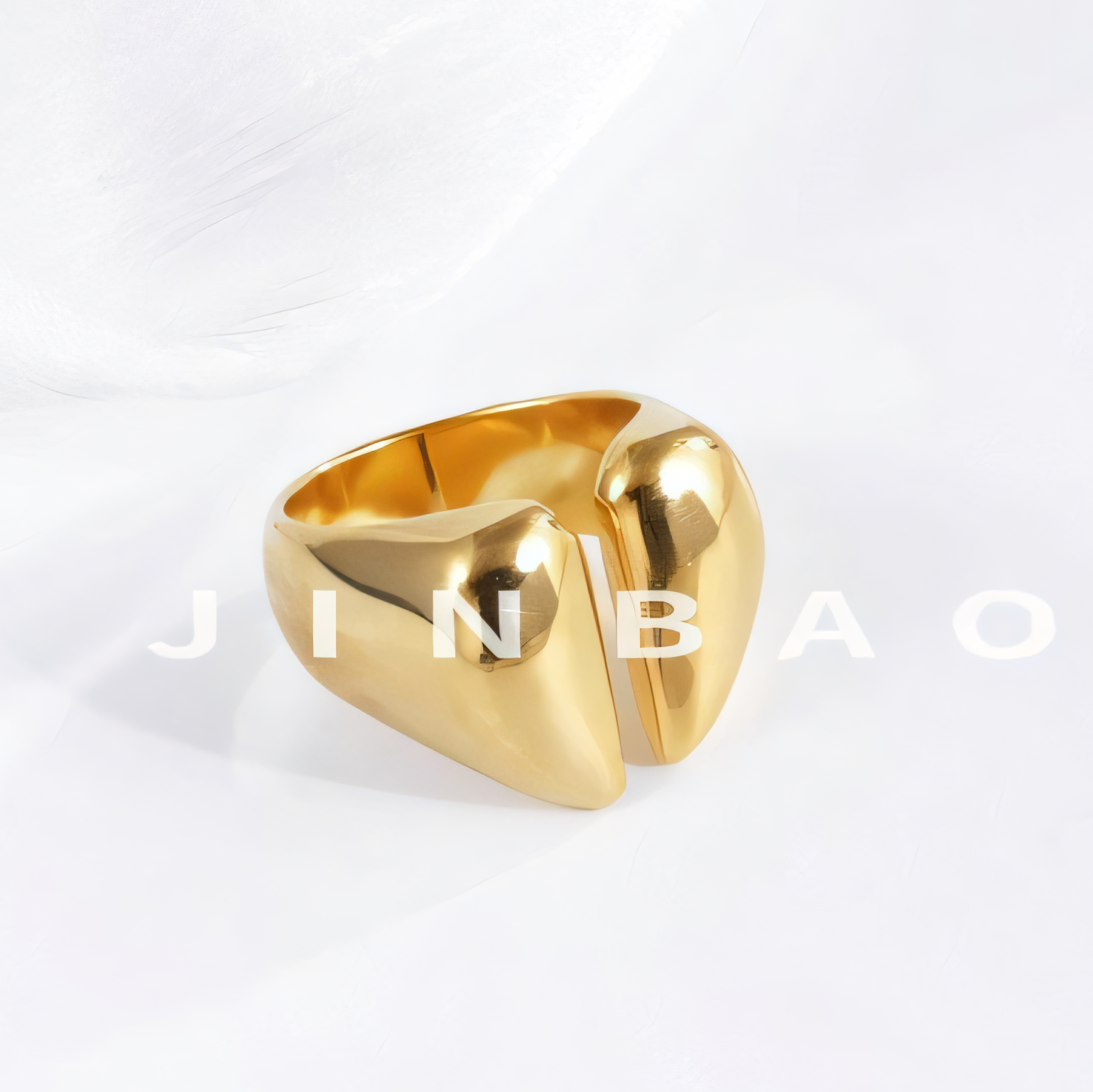 Modern Split Stainless Steel Ring Stylish Design for Women | G004037