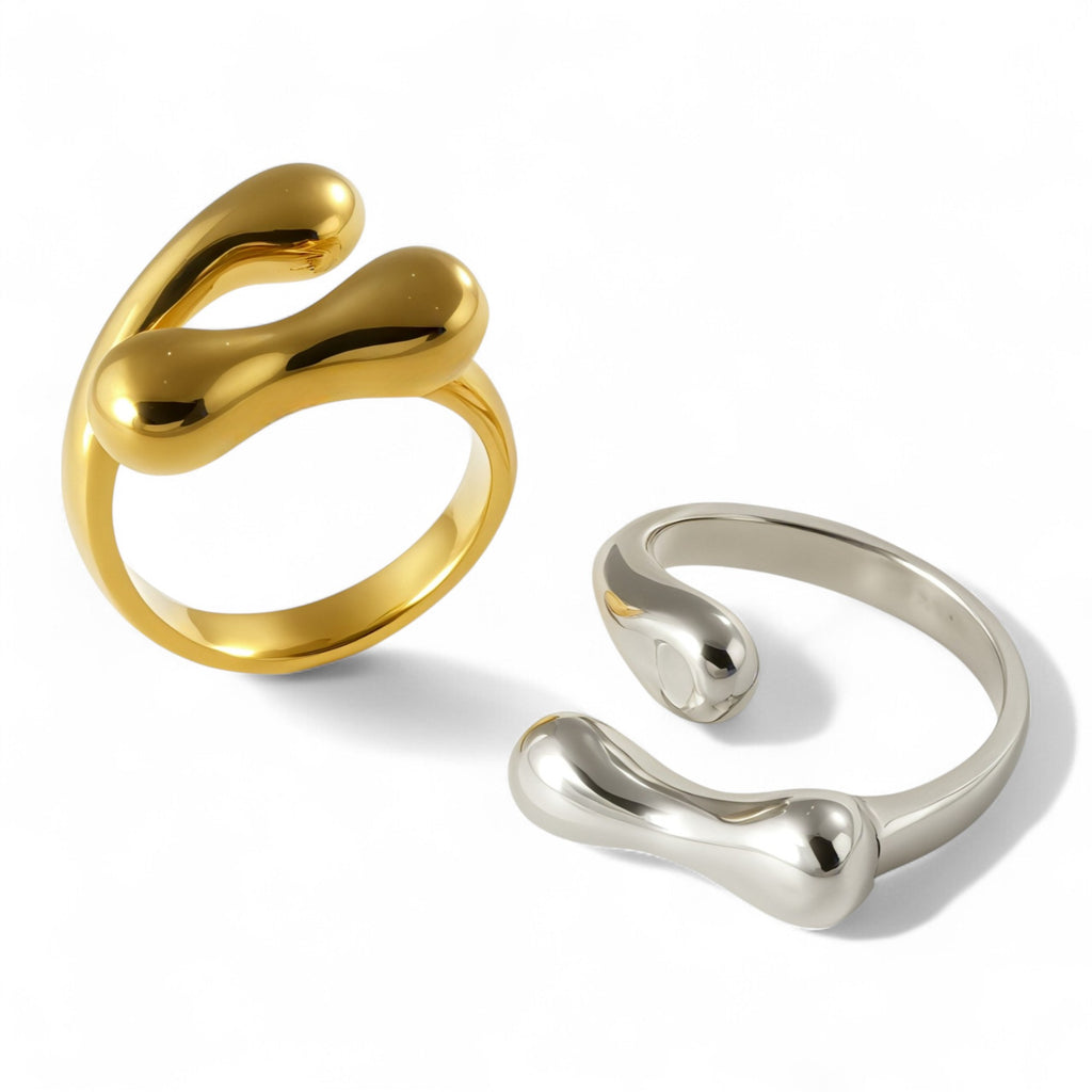 Contemporary Open Band Ring Stainless Steel Unique Design for Women | G004173