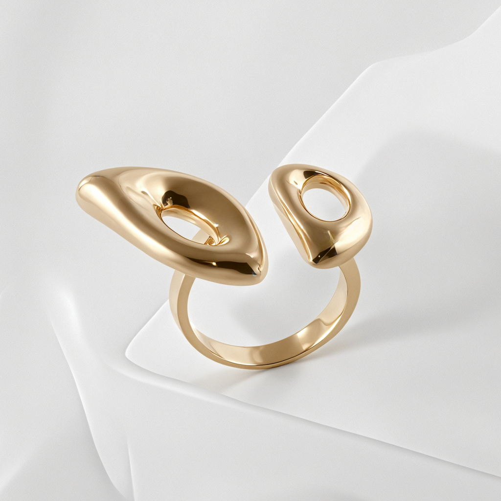 Modern Minimalist Design Ring Women's Stainless Steel Ring | G003985
