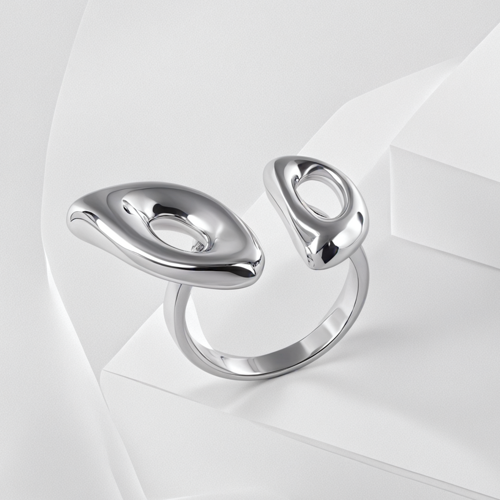 Modern Minimalist Design Ring Women's Stainless Steel Ring | G003985