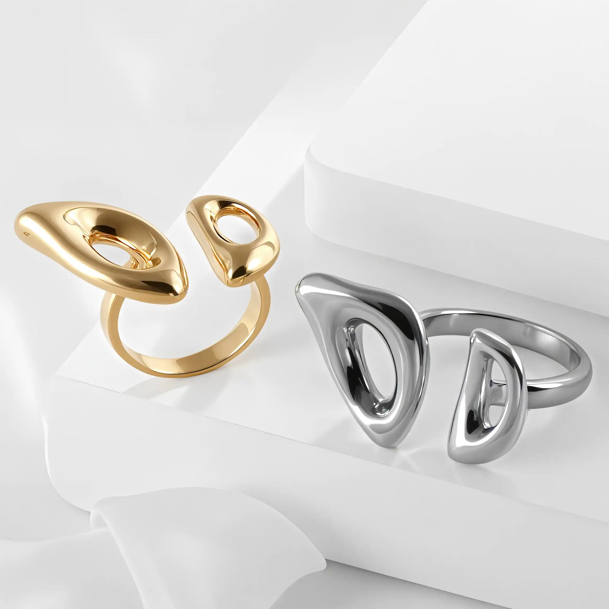 Modern Minimalist Design Ring Women's Stainless Steel Ring | G003985
