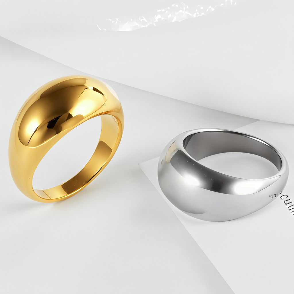 Minimalist Stainless Steel Smooth Ring Classic Fashion for Women | G00644